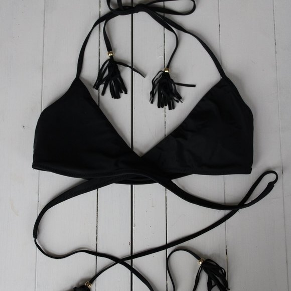 Black Multi-Way Cross Body Bikini Top, Abercrombie & Fitch - Picture 1 of 6